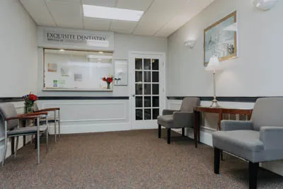 waiting room at Exquisite Dentistry