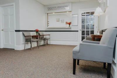 waiting room at Exquisite Dentistry